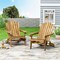 GDFStudio Kandyce Outdoor Acacia Wood Folding Adirondack Chairs (Set of 2)